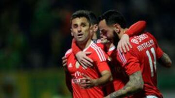 Jonas celebra uno de los tantos ante el Uni&oacute;n de Madeira. 