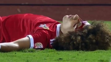 El brutal codazo que le costó la roja a Paulo Díaz en Arabia