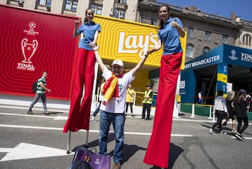 Espectáculos para dar la bienvenida a la Champions en Kiev.