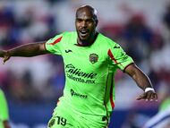 during the 15th round match between Atletico de San Luis and FC Juarez as part of the Liga BBVA MX, Torneo Apertura 2025 at Alfonso Lastras Stadium, on October 31, 2025 in San Luis Potosi, Mexico.