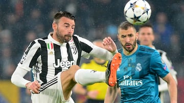 Barzagli ante Benzema.