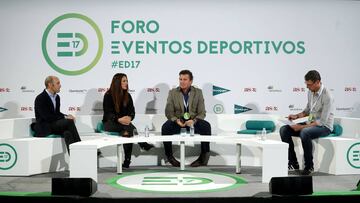 Ángel Echevarren, Ana Oliveras, Dante Cacciatore y Pep Sánchez intervienen en la mesa 'La Fase 2 de los eSports' en el Foro Eventos Deportivos de As.