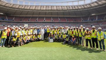 Qatar 2022: Al-Rayyan Stadium turf installed in record time