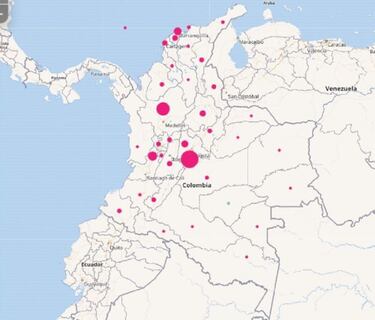 Mapa de casos y muertes por coronavirus por departamentos en Colombia: hoy, 6 de mayo