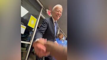 Unexpected presidential pit stop: Biden shares a unique handshake at a Waffle House
