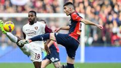 Johan Vásquez tuvo una regular participación con el Genoa