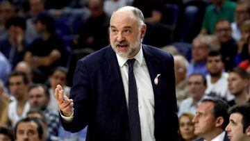 Pablo Laso durante un partido.