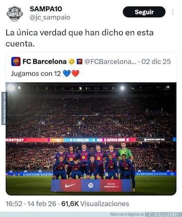 La derrota del Barça, el Atleti, el Madrid... Los memes más divertidos de la jornada