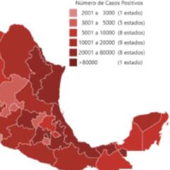 Mapa y casos de coronavirus en México por estados, hoy 18 de agosto