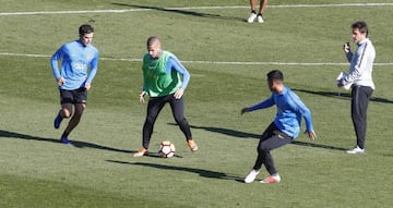 Boca Juniors training in Las Rozas this morning