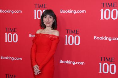 Wendy Freedman posa en la alfombra roja de la gala TIME100 celebrada en la ciudad de Nueva York. 