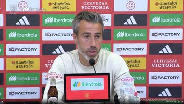 Jorge Vilda, seleccionador de la absoluta femenina, en conferencia de prensa.