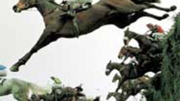 <b>DE VÉRTIGO.</b> Los 40 participantes de la prueba tienen que emplear a fondo sus facultades atléticas para afrontar unos durísimos obstáculos.