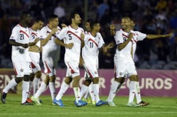 Uruguay y Costa Rica se enfrentaron esta noche en Montevideo, en un duelo que terminó igualado 3-3.