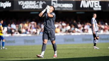 Campos, en el choque ante el Cádiz CF.