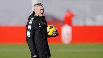 Fran Escribá en un entrenamiento.,