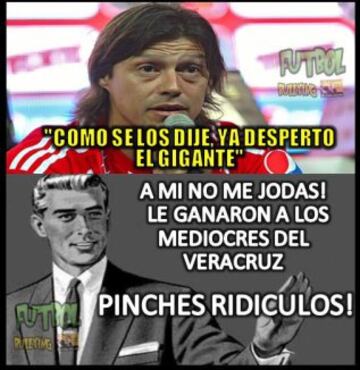 Los memes más divertidos que dejó la victoria de Chivas contra Veracruz