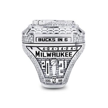 Los detalles del anillo de campeón de los Milwaukee Bucks