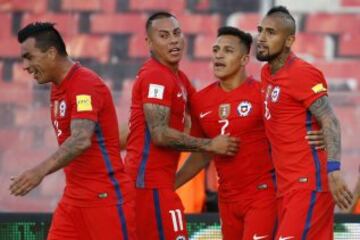 Las mejores imágenes del partido entre Chile y Venezuela