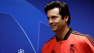 Solari, en la conferencia de prensa de este martes.