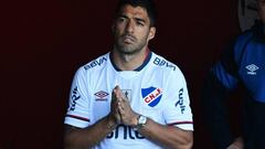 Uruguayan forward Luis Suarez waits to enter to the field during a celebration for the 2022 Uruguayan Championship coronation and Suarez's departure from the club at the Gran Parque Central stadium in Montevideo, on November 6, 2022. (Photo by Pablo PORCIUNCULA / AFP) (Photo by PABLO PORCIUNCULA/AFP via Getty Images)