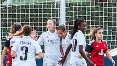 Weir celebra un gol con el Real Madrid.