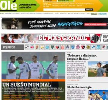 Portadas de la prensa extranjera