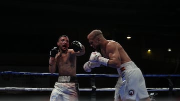 Óscar Díaz y Ezequiel Gurría en la disputa por el EBU Silver del superwelter.