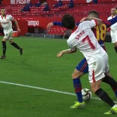 No hubo penalti sobre Jordi Alba, según Iturralde