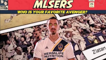 Zlatan posando con LA Galaxy