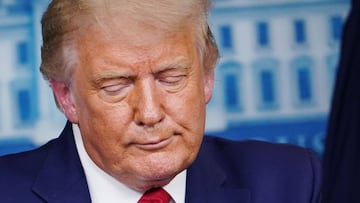 US President Donald Trump speaks during a press conference in the Brady Briefing Room of the White House on September 16, 2020, in Washington, DC. (Photo by MANDEL NGAN / AFP)