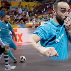 La final de la Champions y mete esto Ricardinho... es el Pelé y Maradona juntos del fútbol sala