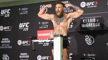 McGregor desat&oacute; los rumores:
 se pes&oacute; 10&#039; antes del l&iacute;mite