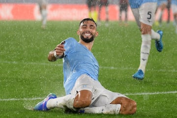 Celebración del jugador nacido en Mendoza (Argentina), Valentin Castellanos.