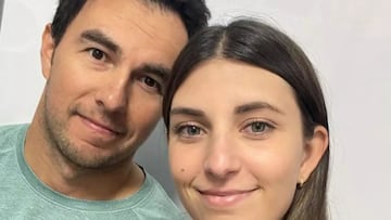 El mensaje de Carola, esposa de Checo Pérez, antes de que el piloto abandonara el GP de México