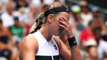 Azarenka breaks down in tears following Australian Open exit