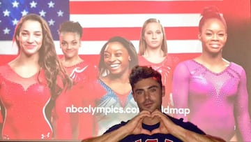 Simone Biles ha tenido el apoyo de Zac Efron a través de Twitter.