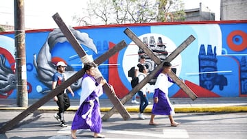 Semana Santa México 2022: ¿Cuánto pesa la cruz que carga el Cristo de Iztapalapa?