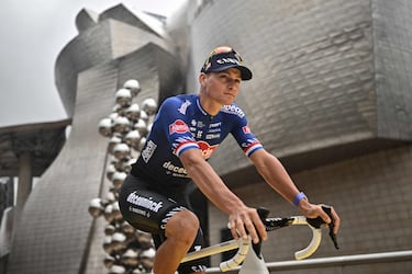 El ciclista neerlandés Mathieu Van Der Poel del Alpecin-Deceuninck durante la presentación del Tour de Francia 2023.