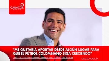 Falcao: “Me gustaría aportar al fútbol colombiano”