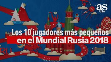 Los 10 jugadores más pequeños en el Mundial Rusia 2018