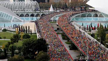 Salida de la 36&ordf; edici&oacute;n del Marat&oacute;n de Valencia Trinidad Alfonso 2016.