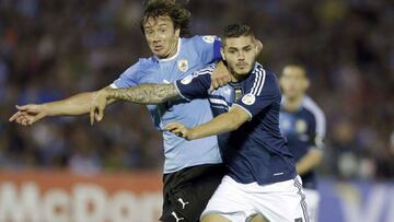 Icardi durante el &uacute;nico partido que ha disputado con la selecci&oacute;n argentina