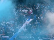 Futbol, Universidad Catolica vs Universidad de Concepcion
Fase de grupos, Copa de la Liga 2026.
Hinchas de Universidad Catolica son fotografiados durante el partido de copa de la liga por el grupo B contra Universidad de Concepcion disputado en el estadio Claro Arena en Santiago, Chile.
22/03/2026
Jonnathan Oyarzun/Photosport
Football, Universidad Catolica vs Universidad de Concepcion
Group stage, Copa de la Liga 2026.
Universidad Catolica’s fans are pictured during the copa de la liga match for group B against Universidad de Concepcion at the Claro Arena stadium in Santiago, Chile.
22/03/2026
Jonnathan Oyarzun/Photosport