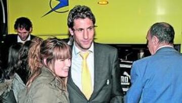 <b>EL SUBMARINO LLEGÓ A MADRID. </b>Capdevila y el Villarreal se han alojado en el Hotel Westin Palace.