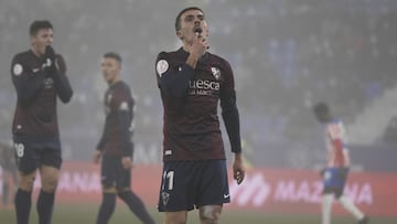 14/12/21 Partido Copa del Rey Huesca - Girona TRISTEZA JOAQUIN MUÃOZ