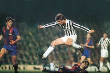 5 de Marzo de 1986. Partido de ida de cuartos de final de la Copa de Europa entre el Barcelona y la Juventus, ganó el Barcelona 1-0.