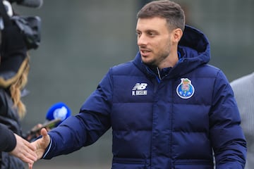 Martn Anselmi, en el entrenamiento de ayer del Oporto.