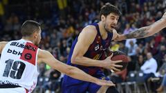 Ante Tomic, durante un partido de la ACB con el Barcelona
