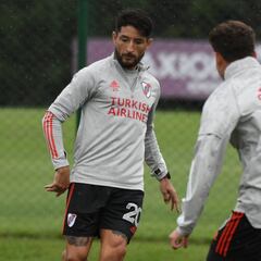 River jugará el clásico ante Racing sin Montiel ni Angileri